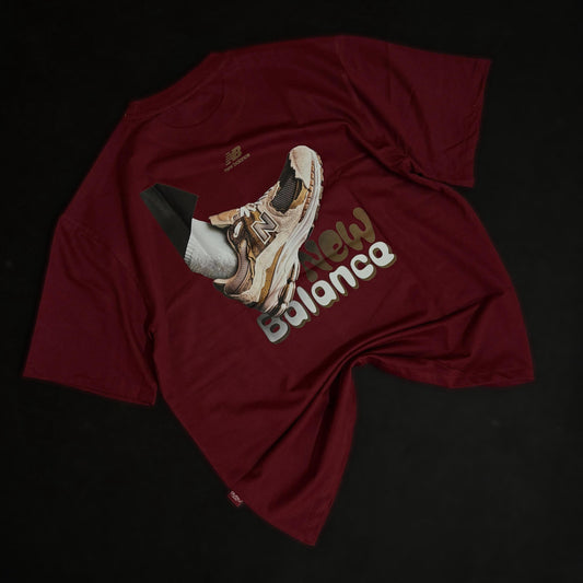 Drop shoulder with back print t-shirt