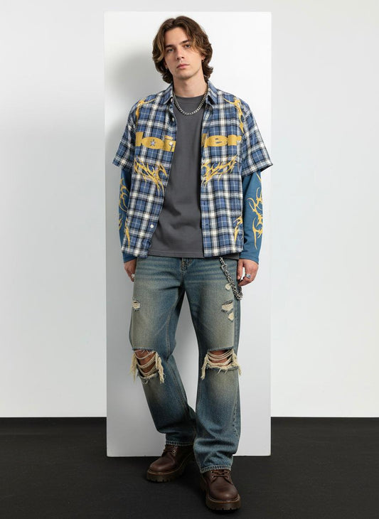 Docter sleev down sholder shirt