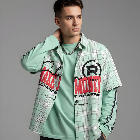 Doctor sleev with down' sholder shirt